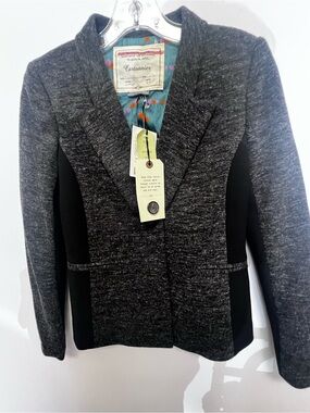 ANTHROPOLOGIE CARTONNIER JACKET  W/A VINTAGE STYLE BRAND TAG AND COLORFUL LINING